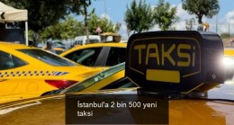 İstanbul’a 2 bin 500 yeni taksi