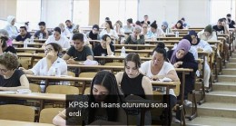 KPSS ön lisans oturumu sona erdi