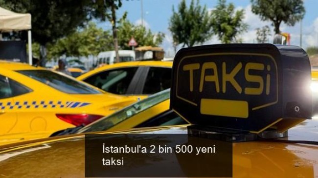 İstanbul’a 2 bin 500 yeni taksi